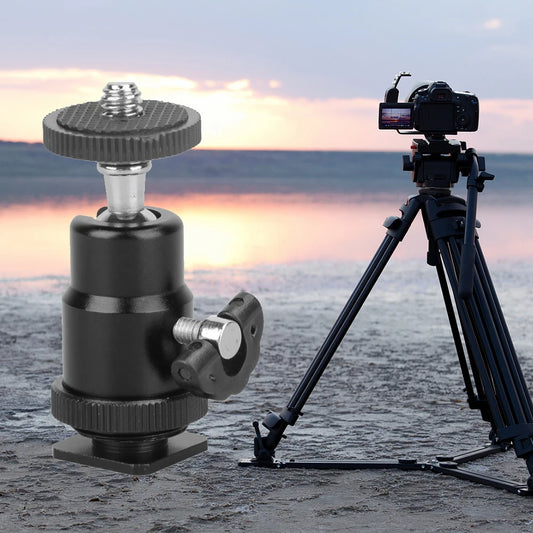 Shunmaii Aluminum LED Flash Bracket for Camera Tripod Mount