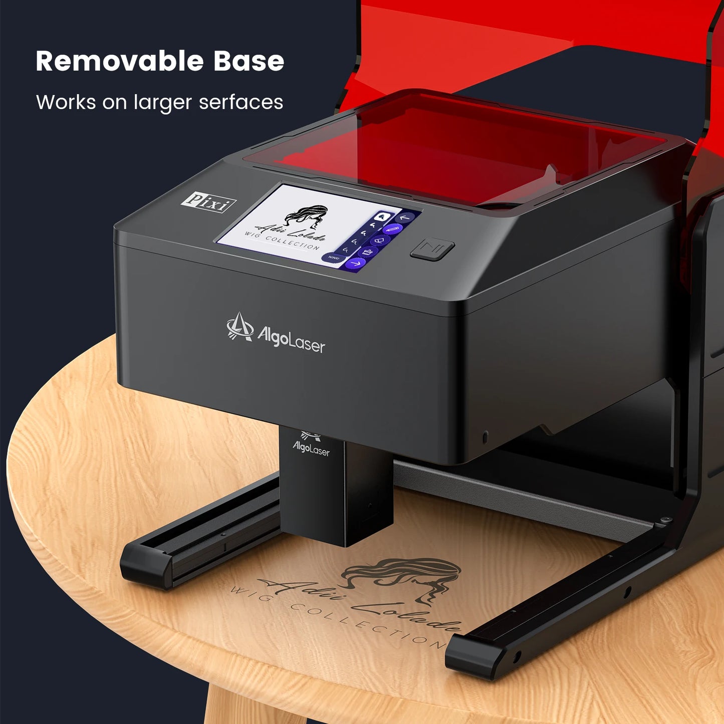 AlgoLaser PIXI Desktop Engraving Machine With Touch Screen Enclosure