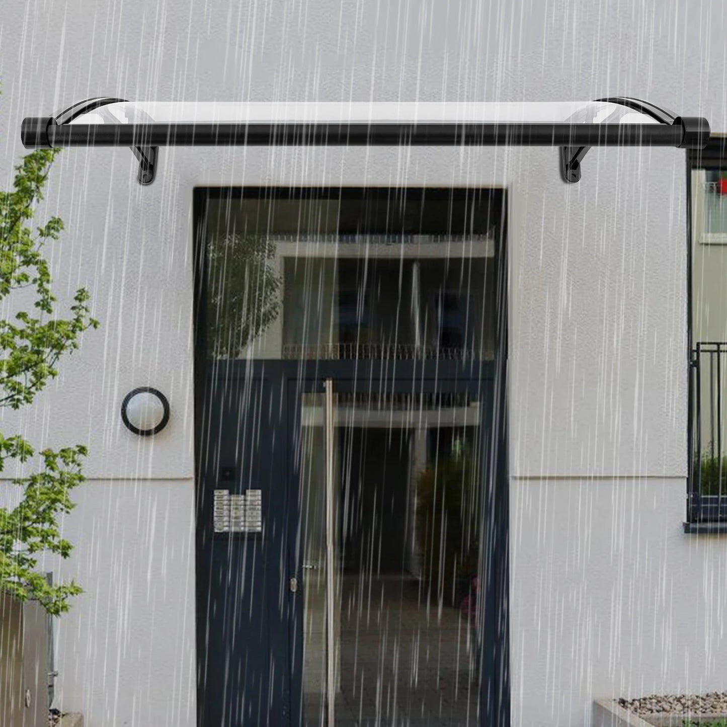 Aluminum Alloy Door Awning Canopy PC Window Patio With Drainage