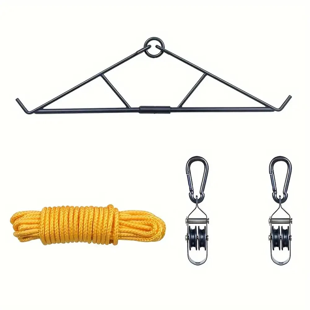 Deer Hanging Kit Gambrel With Hoist System 700 Lb Capacity