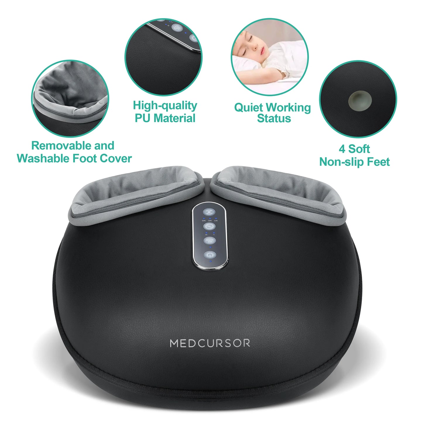 Medcursor Shiatsu Foot Massager With Heat And Relaxation