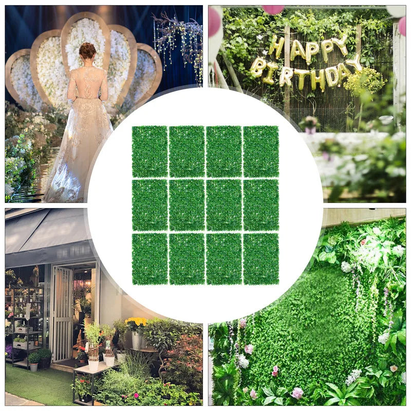 NONECN Artificial Hedge Panels for Outdoor Garden Decor