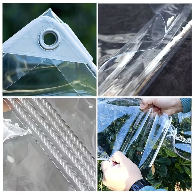 NONECN Heavy Duty Waterproof Vinyl Tarp With Grommets