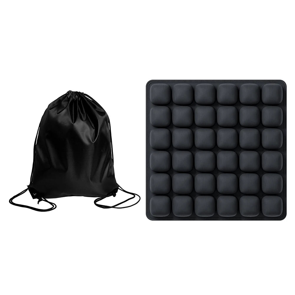 Inflatable Seat Cushion With Storage Bag For Office Chair Wheelchair