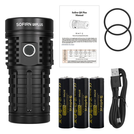 Sofirn Q8 Plus Flashlight 16000lm USB C Rechargeable Anduril 2.0