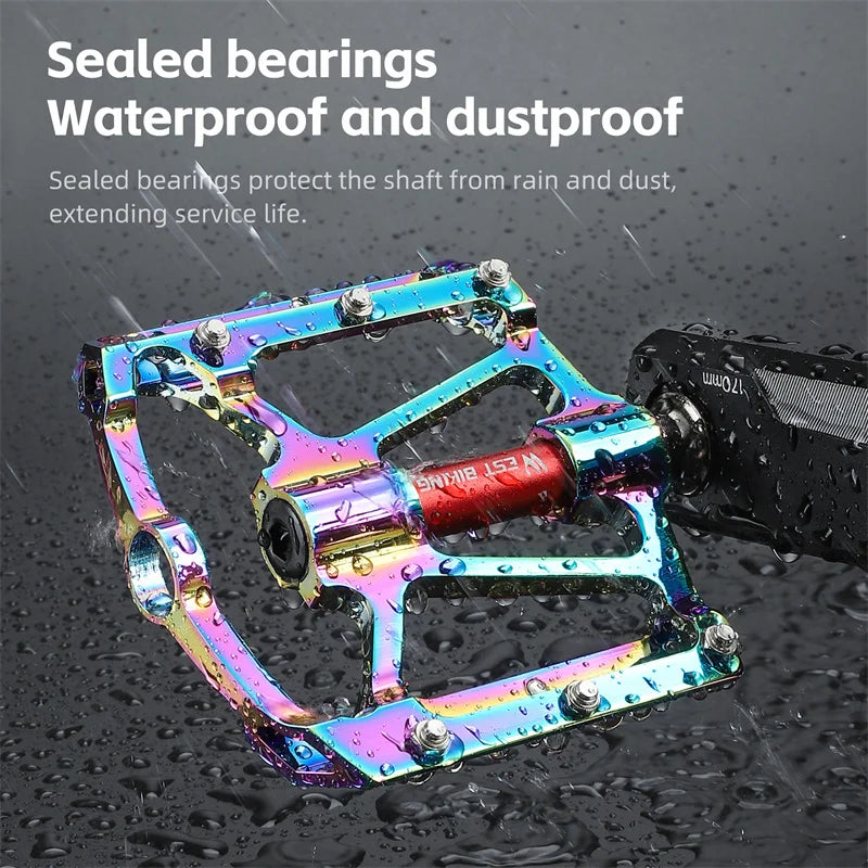 West Biking Ultralight Aluminum Bicycle Pedal for Mountain and Road Bikes