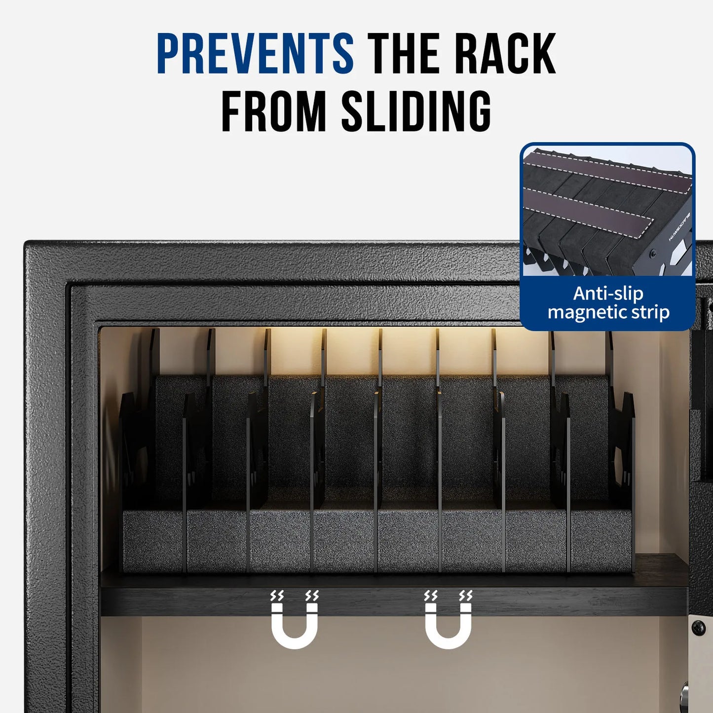 Handgun Holder Gun Rack for 4/5/6 Slots Space Saving Stand