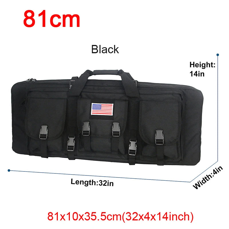 LQARMY Tactical Double Rifle Case Molle Bag for Airsoft Sniper Guns