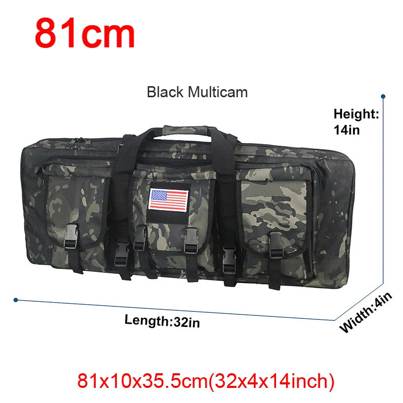 LQARMY Tactical Double Rifle Case Molle Bag for Airsoft Sniper Guns