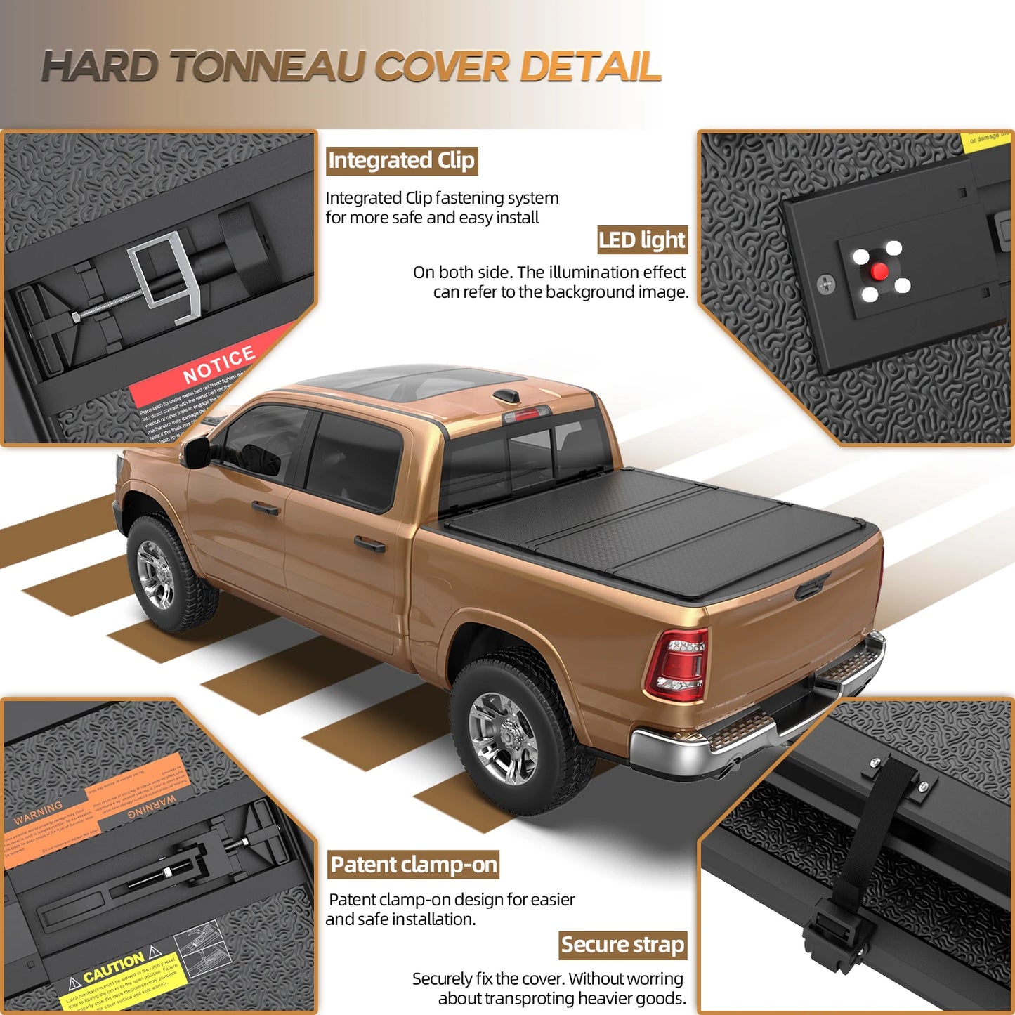 3 Fold Truck Bed Tonneau Cover For Colorado Canyon