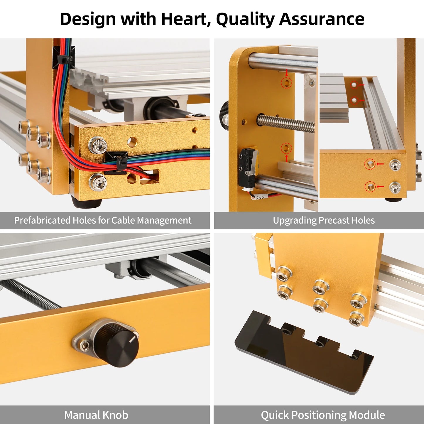 LUNYEE CNC 3018 Pro 500W All-Metal 3-Axis CNC Router