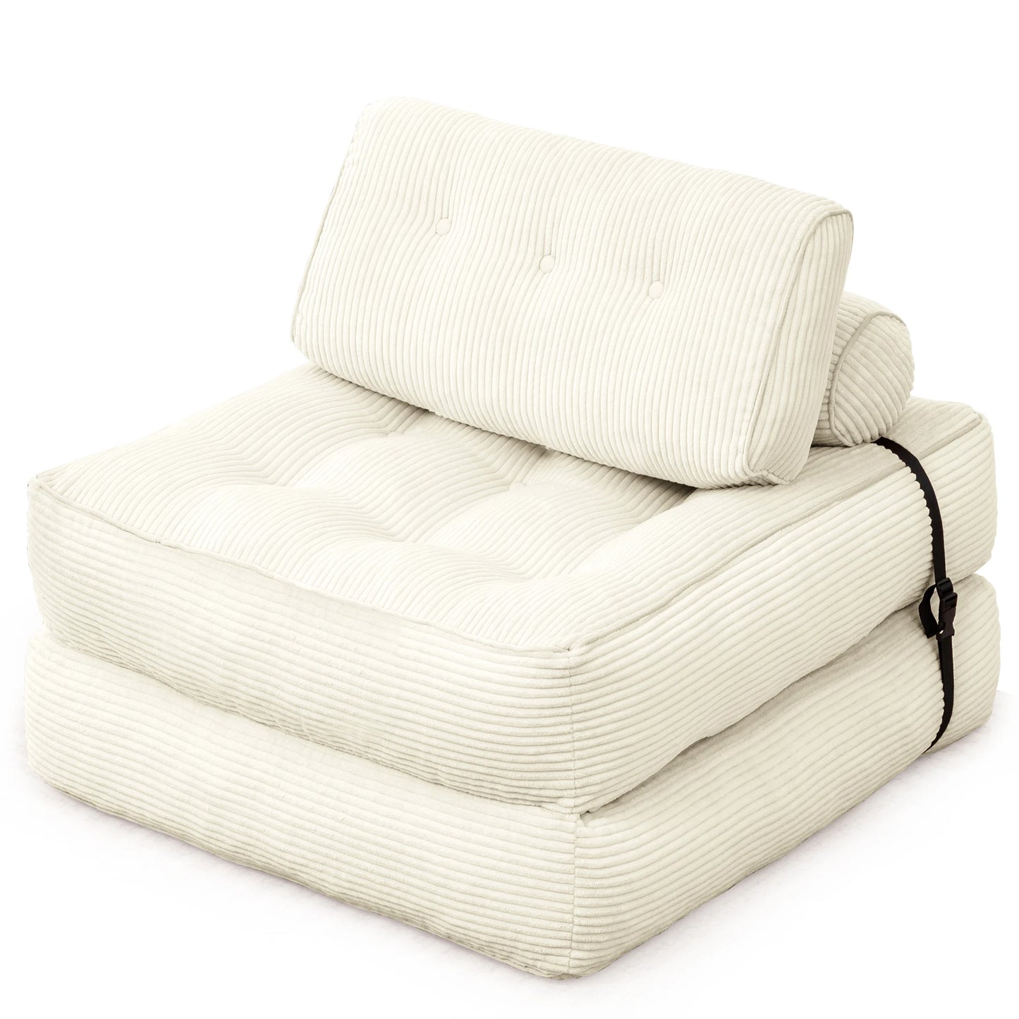 KORSER Convertible Floor Couch for Adult with Pillow Folding Sofa Bed  Comfort Floor Sofa Portable Sleeper Chair for Living Room