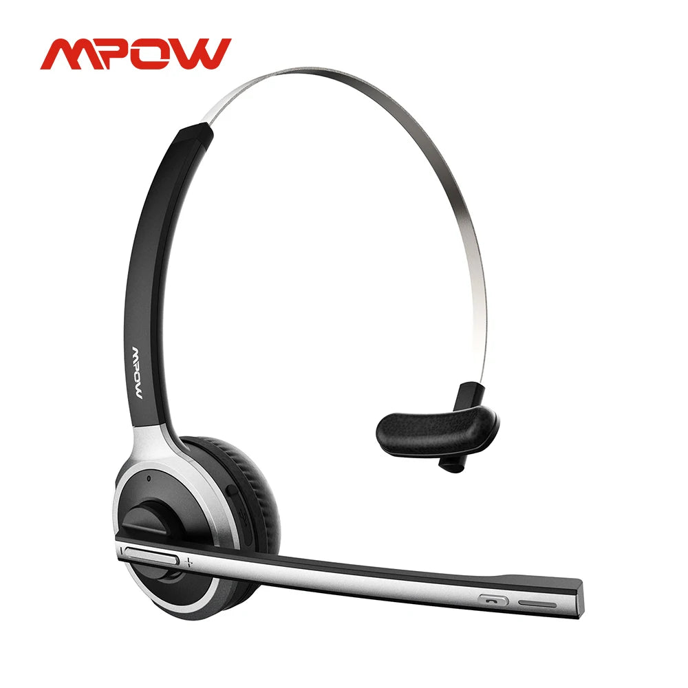 MPOW M5 Wireless Bluetooth Headset with Mic for PC Laptop