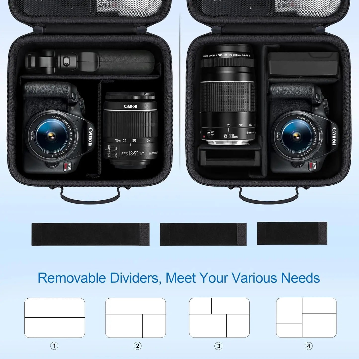 XMSJ Travel Camera Case For Canon DSLR And Mirrorless Cameras