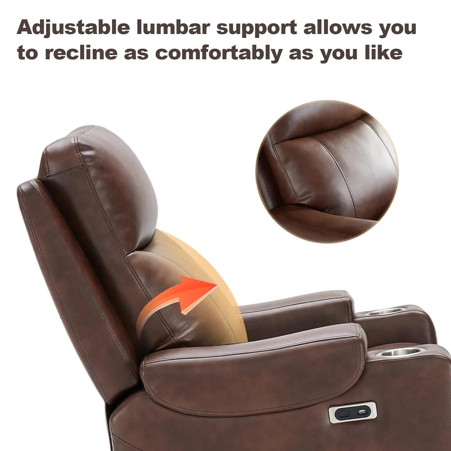 Triple Motor Lift Recliner Chair With Adjustable Lumbar Support