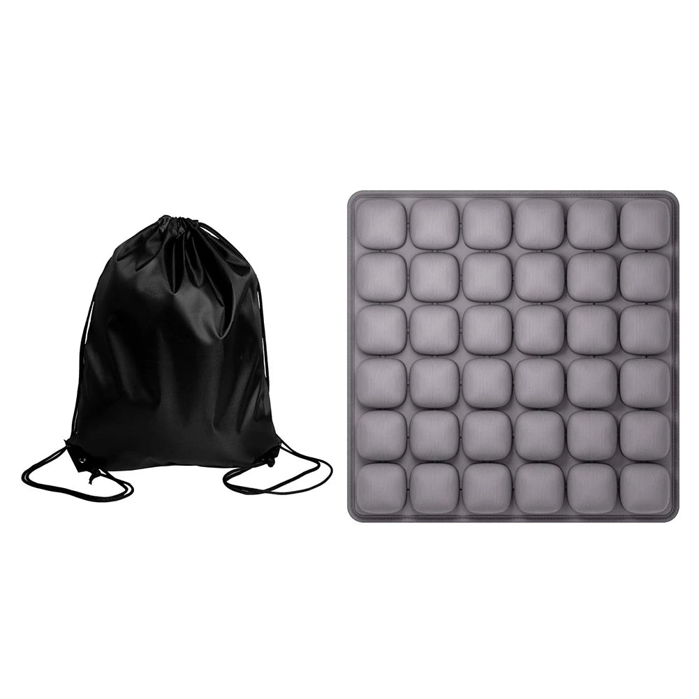 Inflatable Seat Cushion With Storage Bag For Office Chair Wheelchair