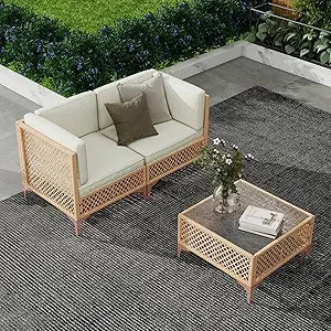 Boho Outdoor Wicker Patio Sectional Sofa Set for Cozy Outdoor Living