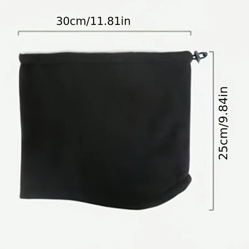 Men's Windproof Fleece Neck Warmer Scarf for Winter Outdoor Activities