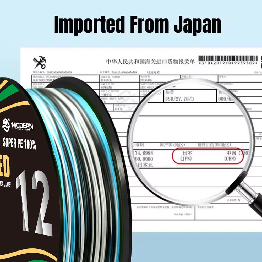 Vikingar 12 Strands Japan Multifilament Braided Fishing Line