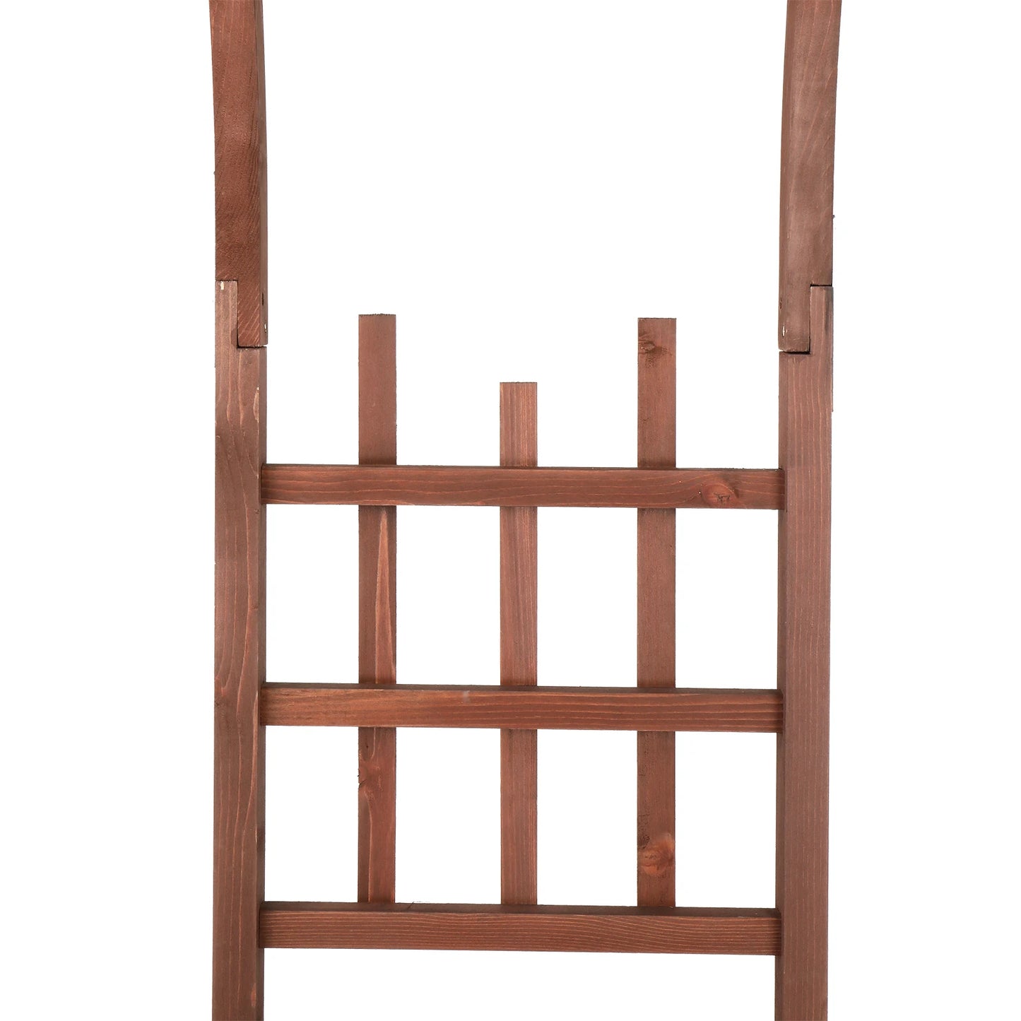 Wooden Garden Arch With Bench For Climbing Plants Outdoor Decor