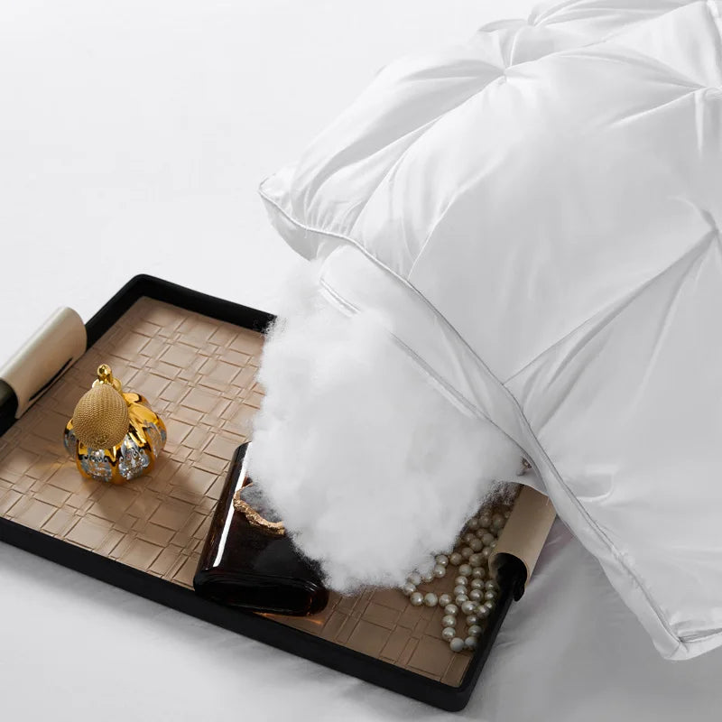 NONECN Two Pillow Set Soft Support For Beds Hotel Series