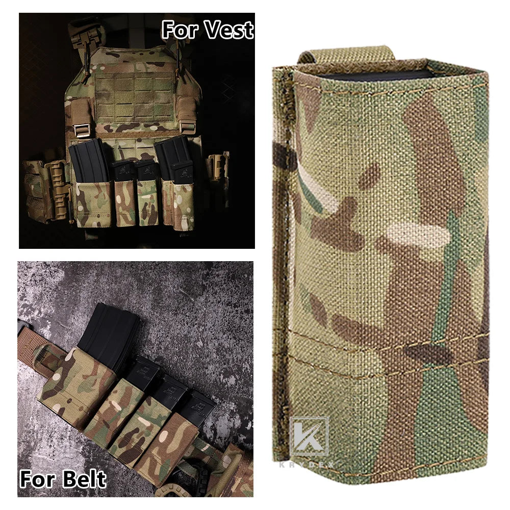 KRYDEX Tactical 9mm Pistol Magazine Pouch With MOLLE Kydex Insert