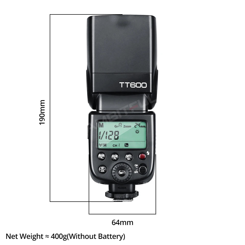 Godox TT600 GN60 Wireless X System Camera Flash For Canon Nikon Sony Pentax