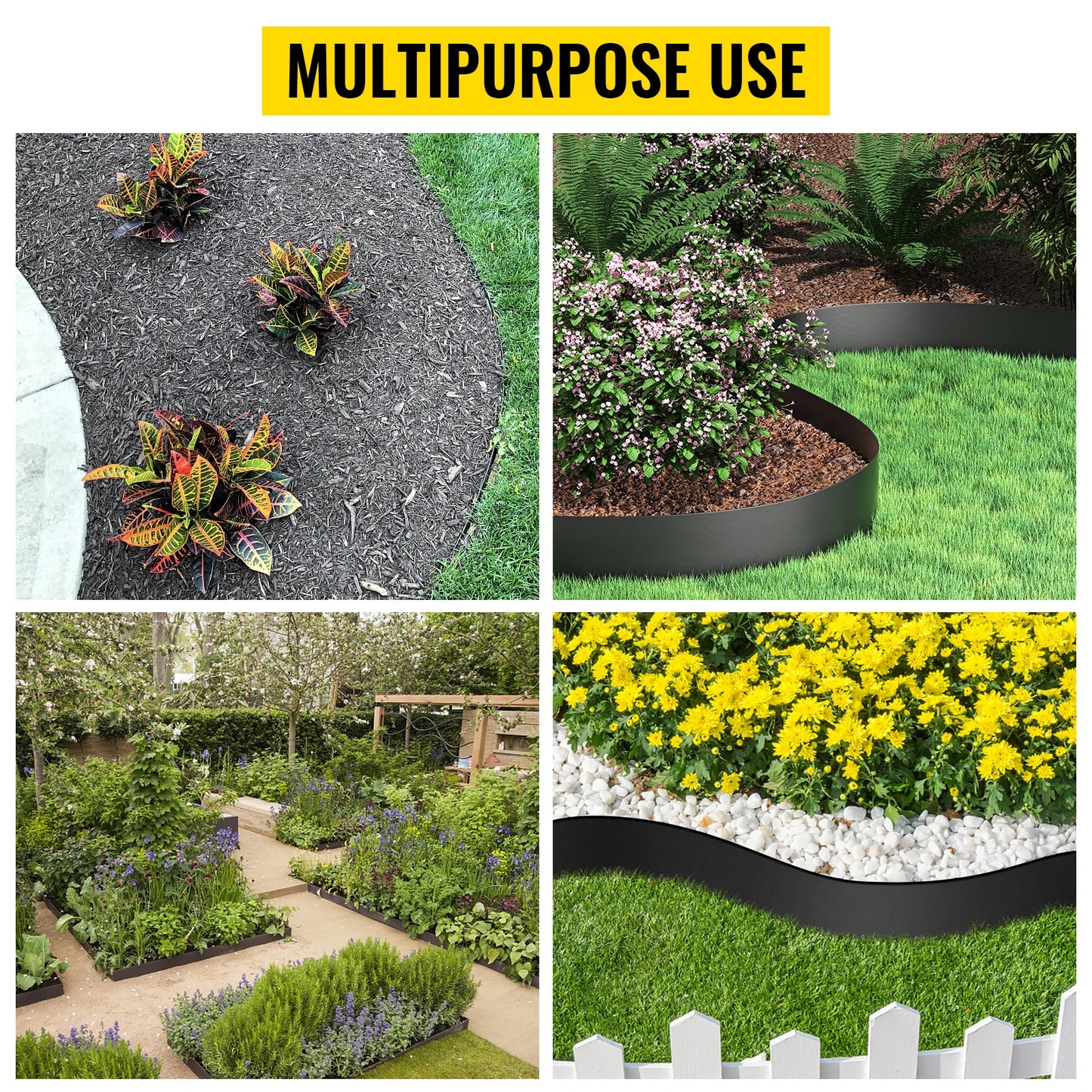VEVOR Landscape Edging HDPE Border for Gardens