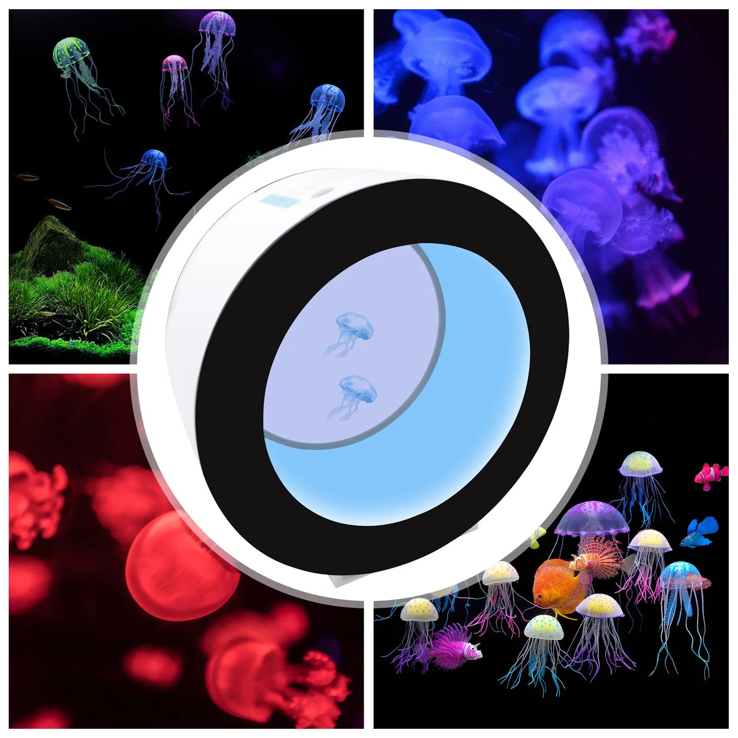 Electronic Jellyfish Aquarium LED Lighting With Remote Control