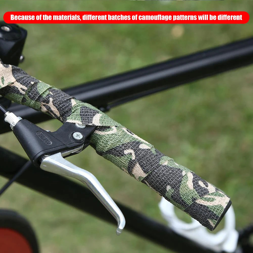 4.5mx5cm Camouflage Adhesive Elastic Bandage Reusable Camping Hunting Camera Binoculars Water Bottle Disguise Wrap Bandage
