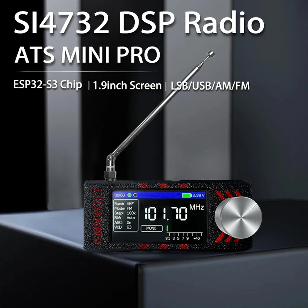 HOSPORT SI4732 All Band Pocket Radio Receiver USB AM FM