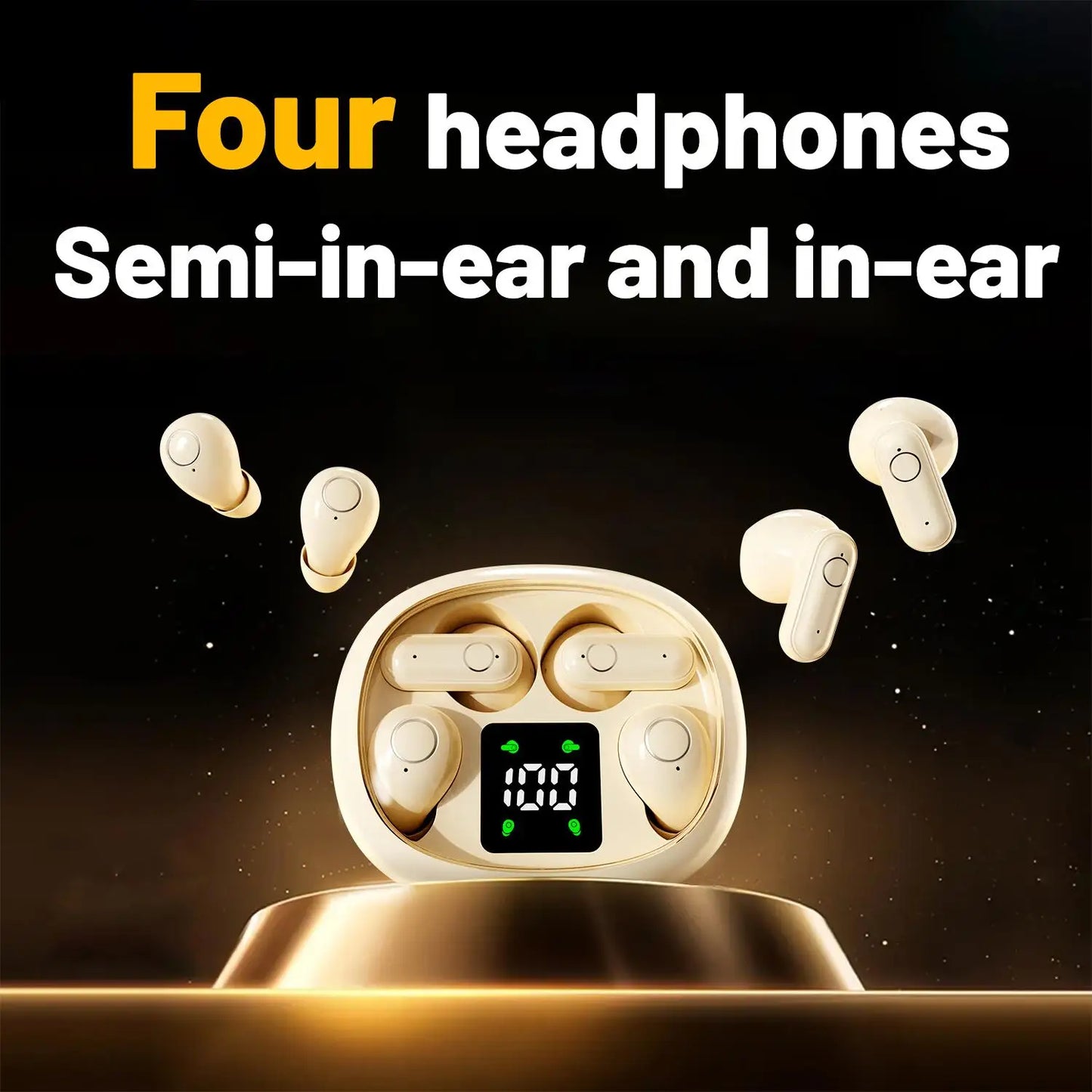LISM Wireless Bluetooth Earbuds In Ear Headphones With Mic