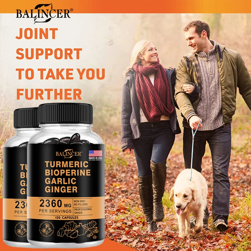 Balincer Turmeric Ginger Supplement for Digestive Immune Joint Health