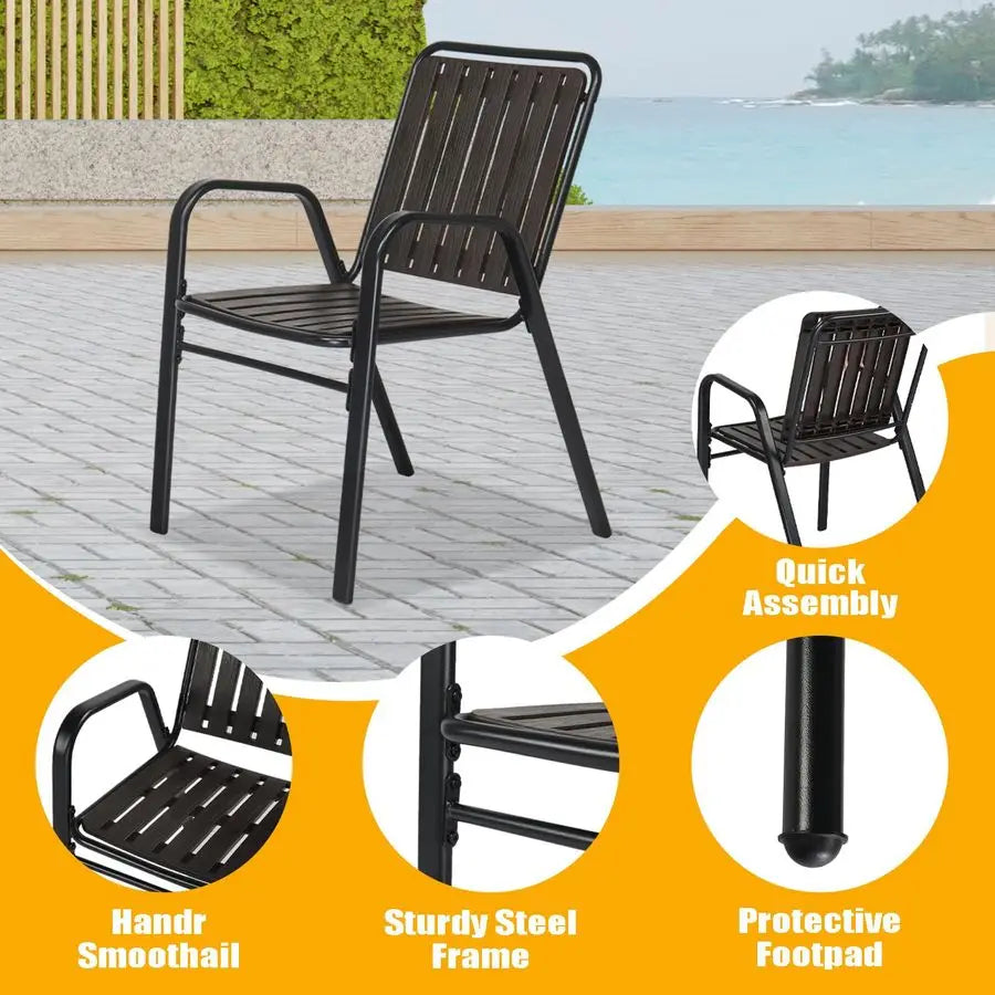 XMSJ 3 Piece Patio Furniture Set Outdoor Bistro For Two