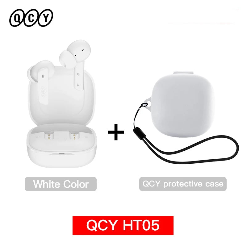QCY HT05 ANC Wireless Earbuds 40dB Noise Cancellation Bluetooth 5.2