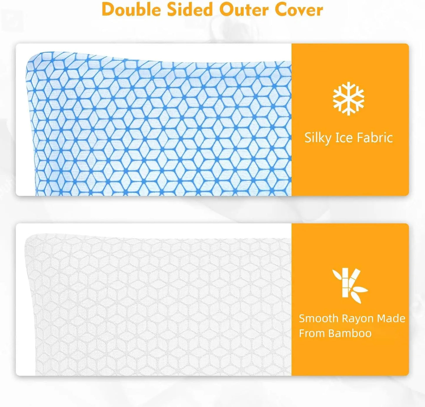 Shredded Memory Foam Pillows Set Of Two With Adjustable Firmness