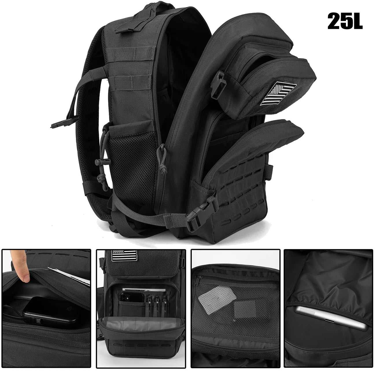 ReFire Gear Trekking Backpack Unisex For Travel And Outdoor Use
