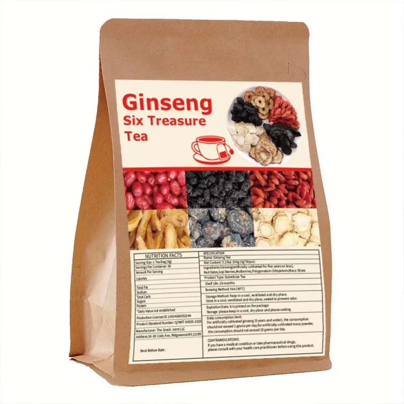 Ginseng Six Treasures Tea Traditional Chinese Herbal Medicine