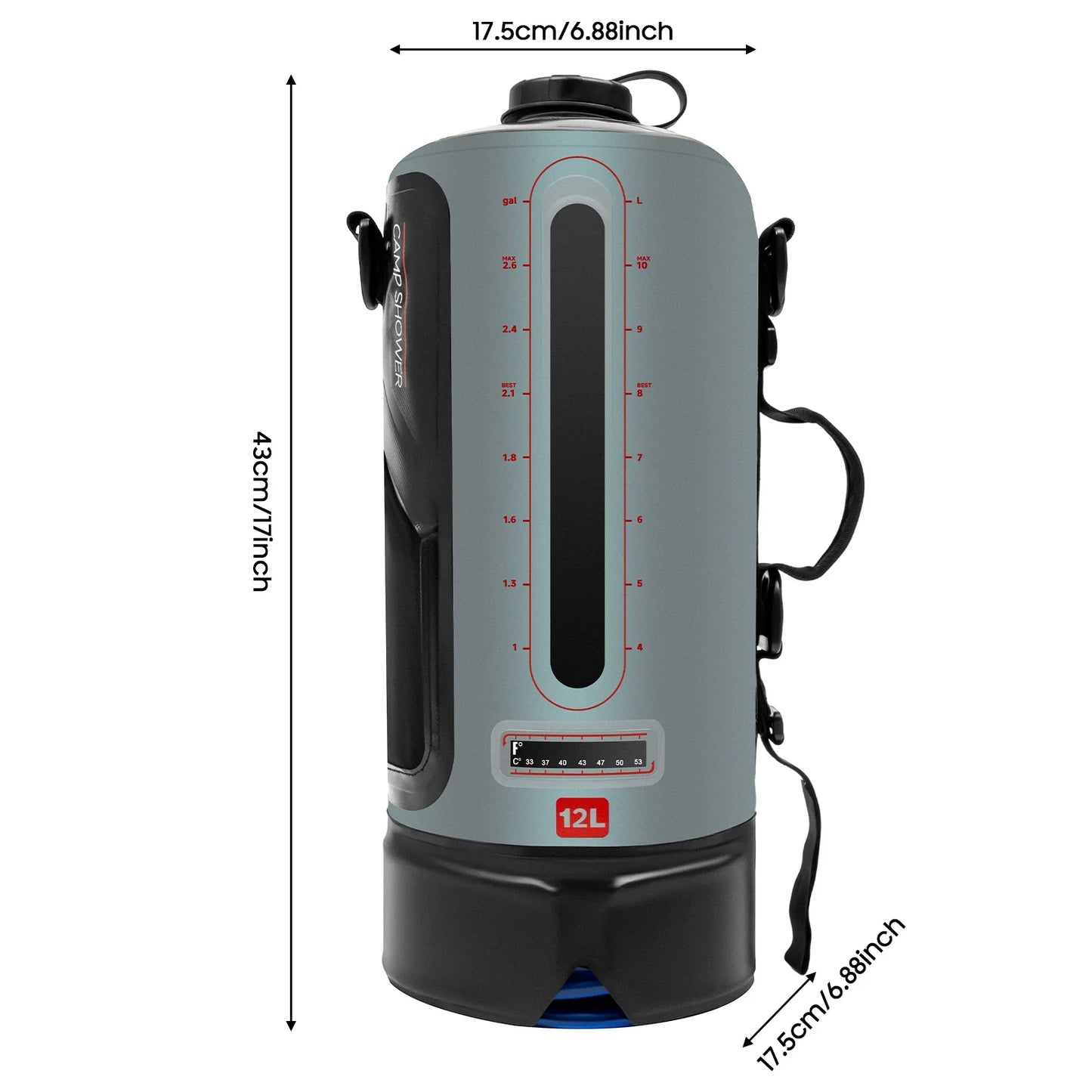 Bymaocar Portable Camping Shower Bag For Hiking Outdoors