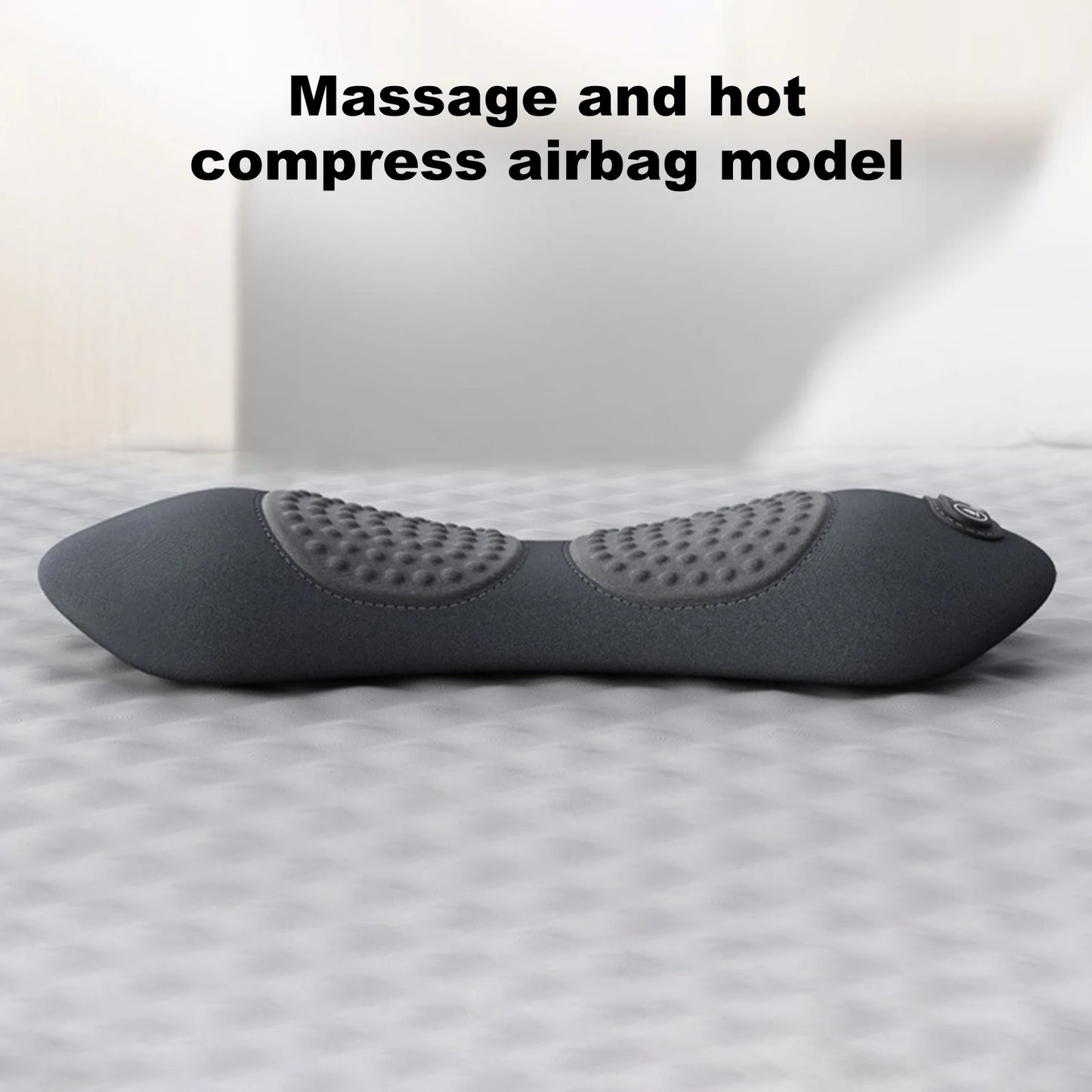 3 in 1 Electric Lumbar Support Pillow Adjustable Height Back Massager Waist Pillow with Heat Memory Foam Back Pillow