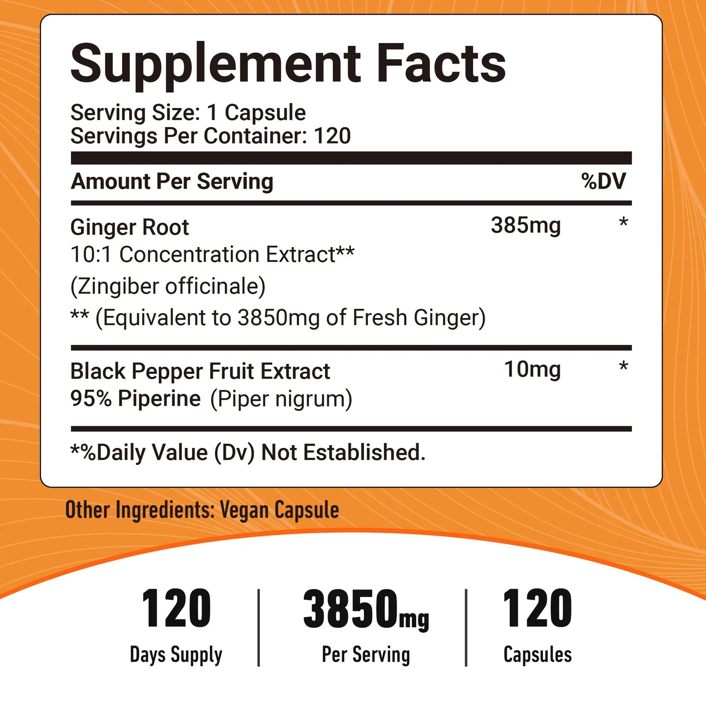 Airboy Ginger 3850MG Supplement Supports Immune System Digestion And Performance
