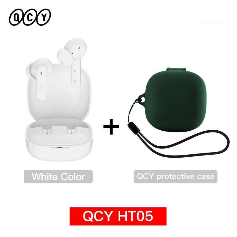 QCY HT05 ANC Wireless Earbuds 40dB Noise Cancellation Bluetooth 5.2