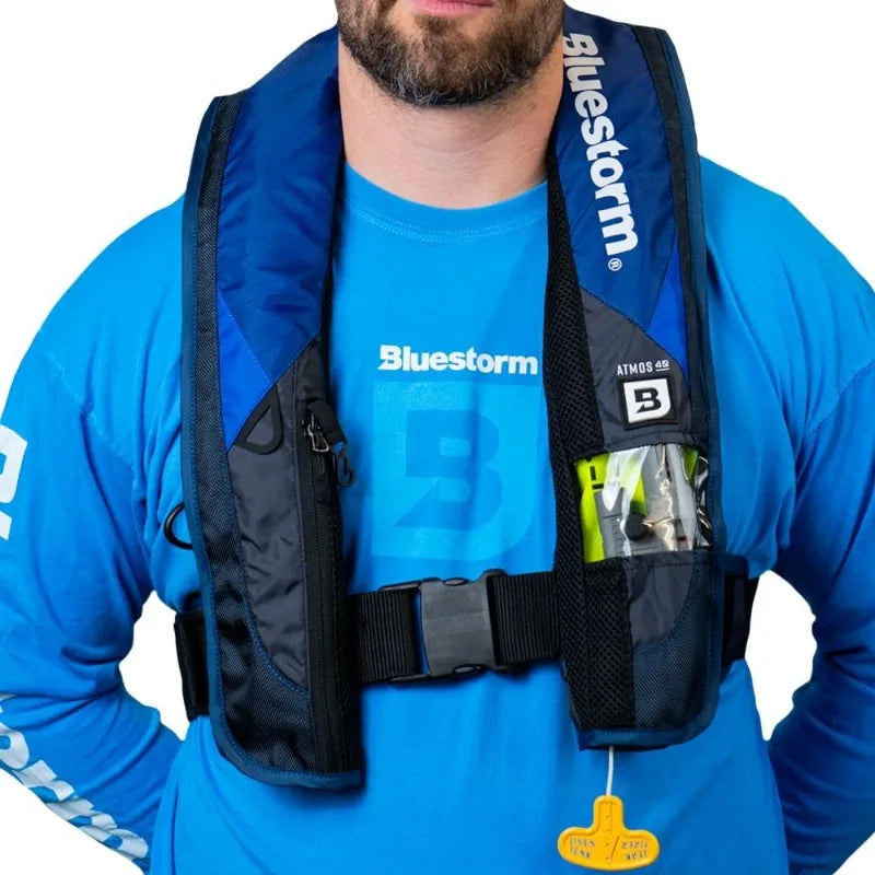 YTYIN Bluestorm Atmos 40 Automatic/Manual PFD Life Jacket USCG Approved