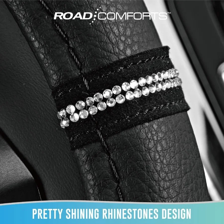 Leopard Print PVC Steering Wheel Cover Anti Slip Universal Fit