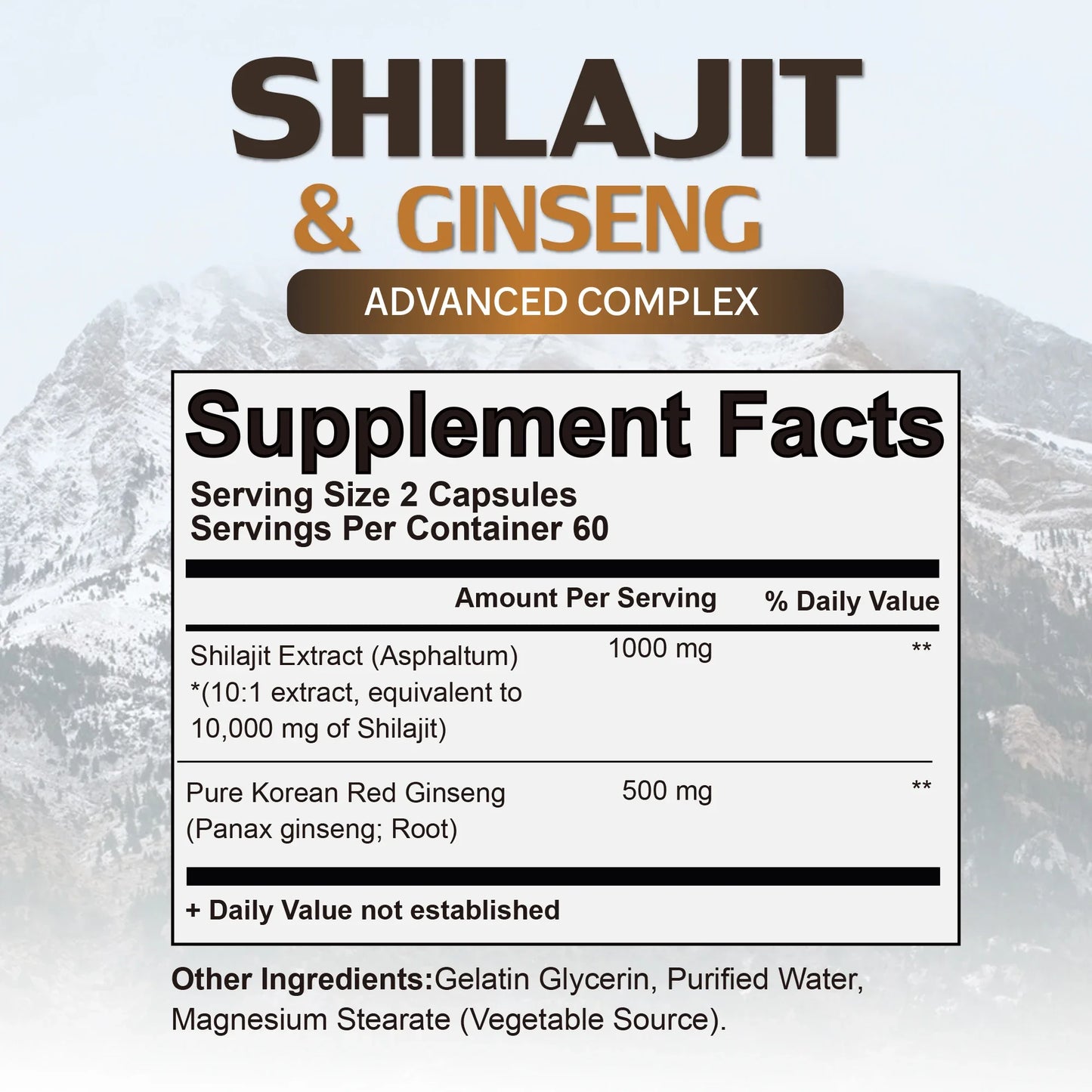 Airboy Shilajit and Ginseng Supplement for Energy and Immunity