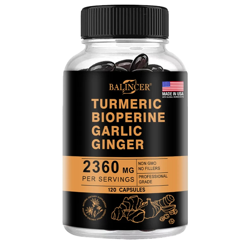 Balincer Turmeric Ginger Supplement for Digestive Immune Joint Health