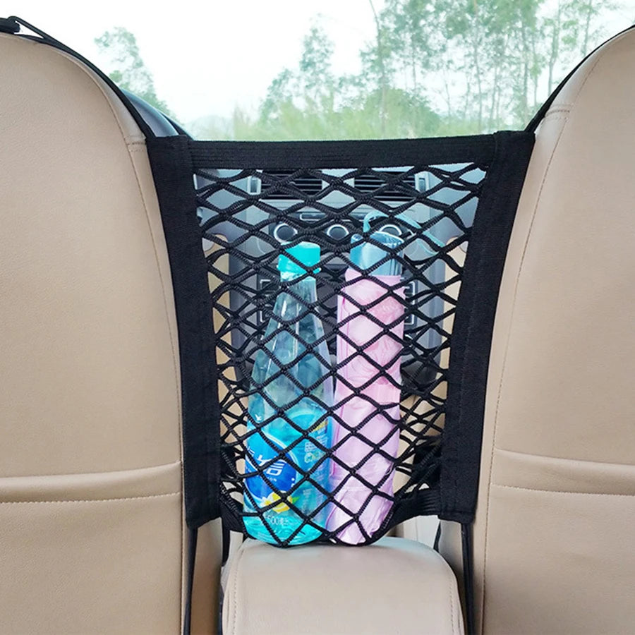 Pet Car Barrier With Automatic Safety Mesh Back Seat Protector