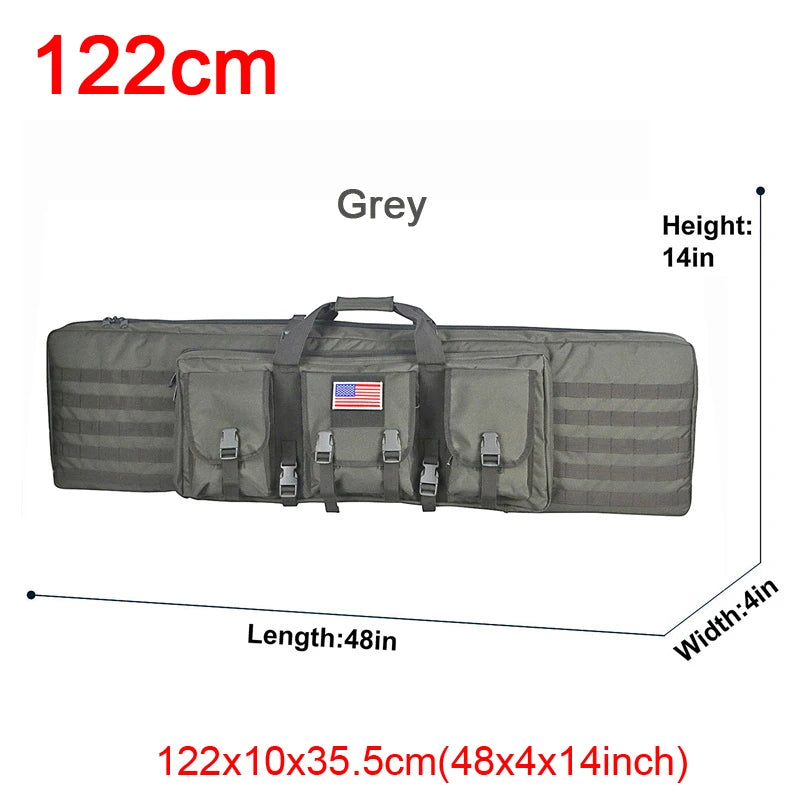 LQARMY Tactical Double Rifle Case Molle Bag for Airsoft Sniper Guns