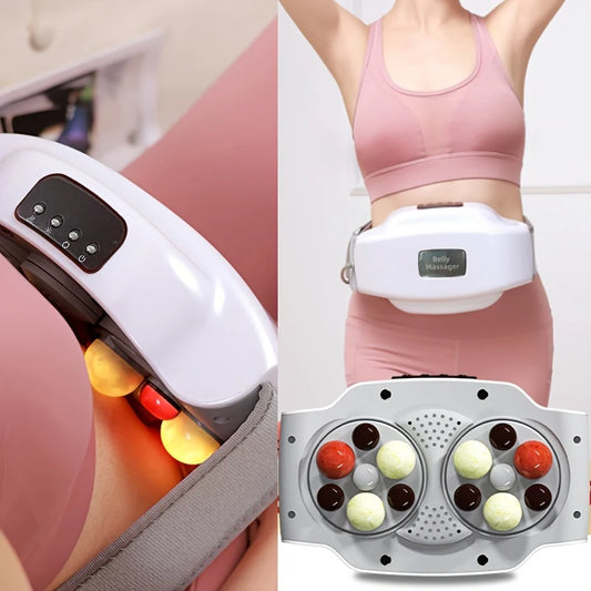 Stomach Massager Hot Compress Abdominal Massage Device Portable