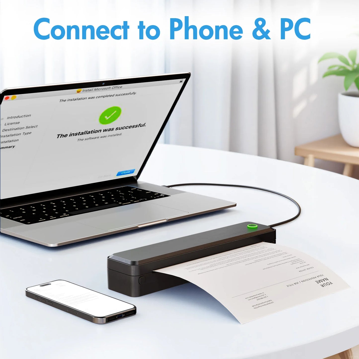 TakeYou Portable Wireless Inkless Thermal Printer Label Maker